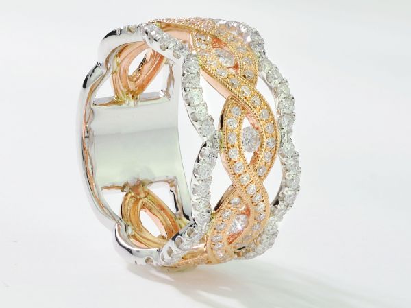14kt Rose and White Gold Fashion Band (Recently Sold)