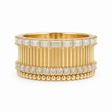 Round and Baguette Diamond Ring