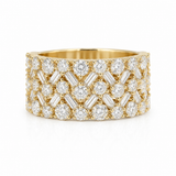 Round and Baguette Diamond Ring