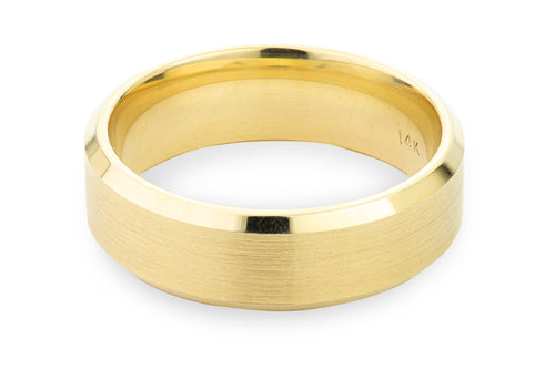 Beveled Edge Wedding Band