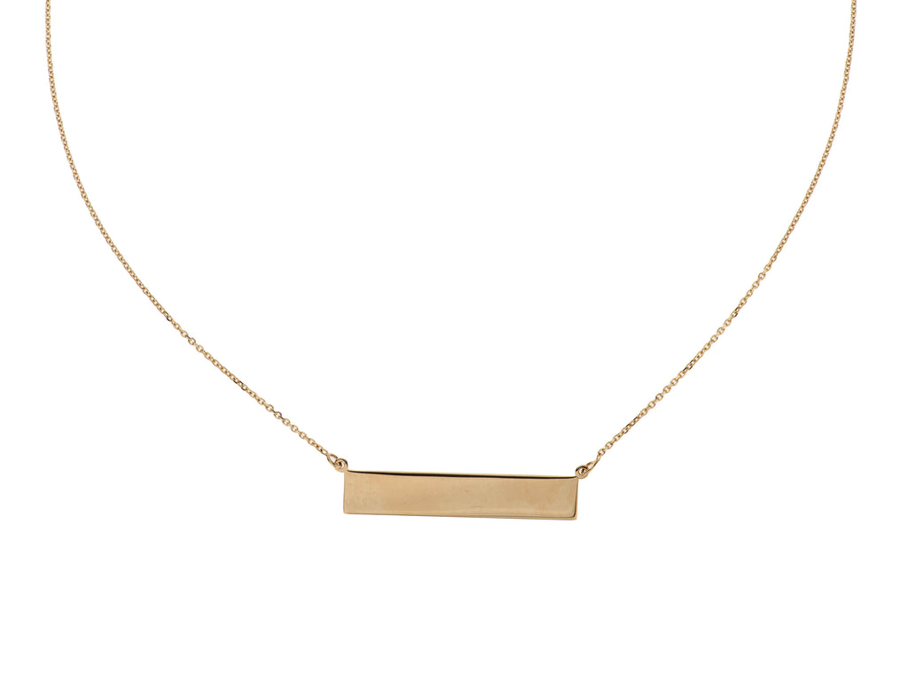 Engravable Bar Necklace