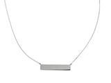 Engravable Bar Necklace