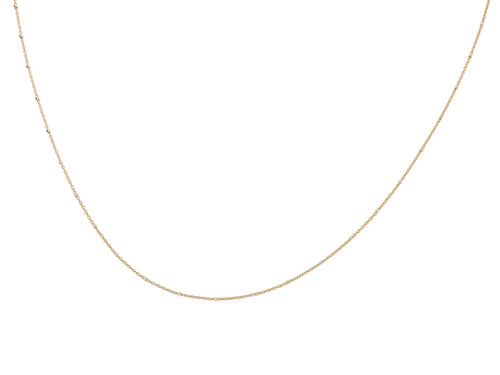 Diamond Cut Cube Chain Necklace