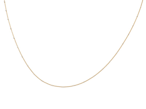 Diamond Cut Cube Chain Necklace