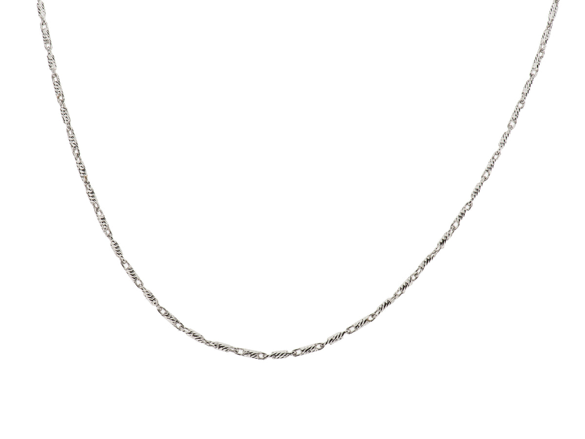 What Is A Raso Chain Pattern Diamond Cut Razo Chain Necklace – Palazzo Jewelers