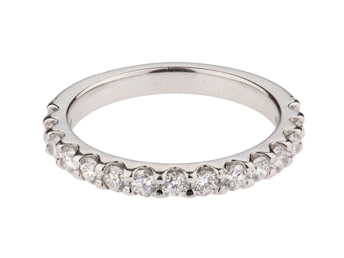 Round Diamond Wedding Band