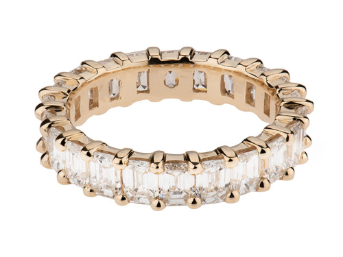 Emerald Cut Diamond Eternity Band