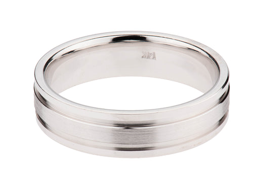 White Gold Wedding Band