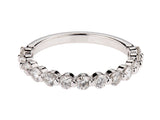 Single Prong Round Diamond Wedding Band