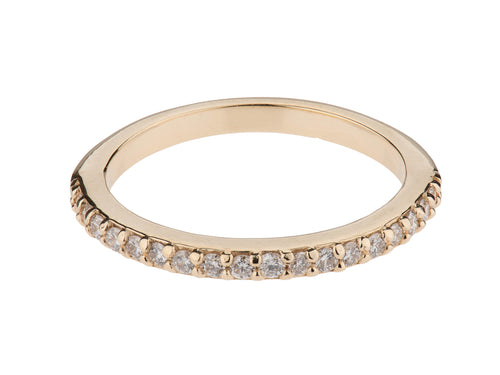 Round Diamond Wedding Band