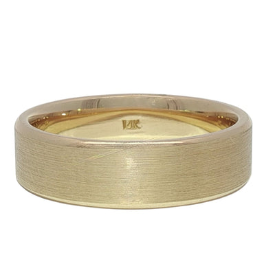 Yellow Gold Men's Wedding Band