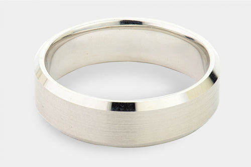 Beveled Edge Wedding Band