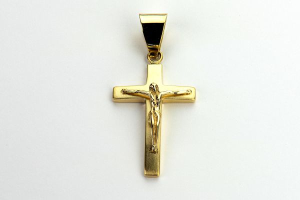 14kt Yellow Gold Crucifix Pendant