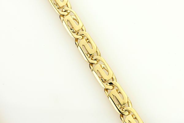 14kt Yellow Gold Handmade Link Bracelet